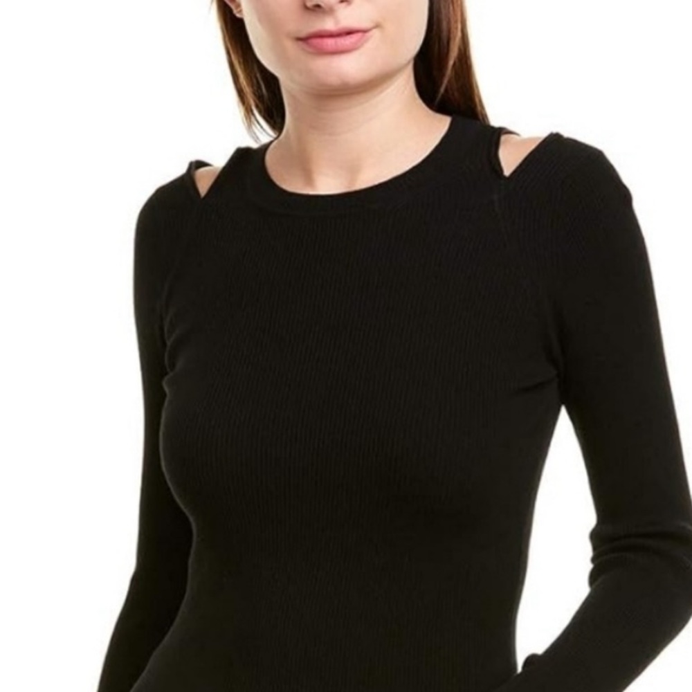 BAILEY 44 REVOLVE navy blue cut out crew neck tank long sleeve sweatshirt top